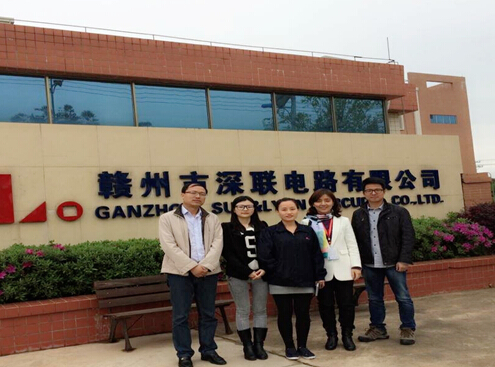 手机客户ETON来访柔性线路板厂家——赣州深联